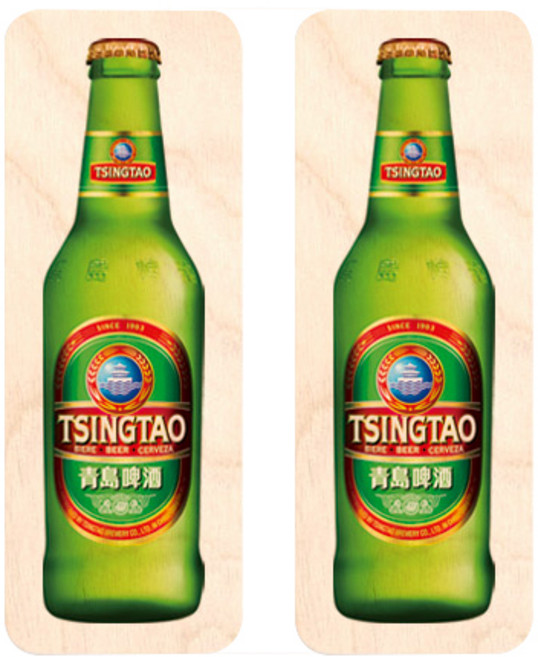 모두의팩토리 세계맥주 미니버틀 냉장고자석 2p, 칭타오