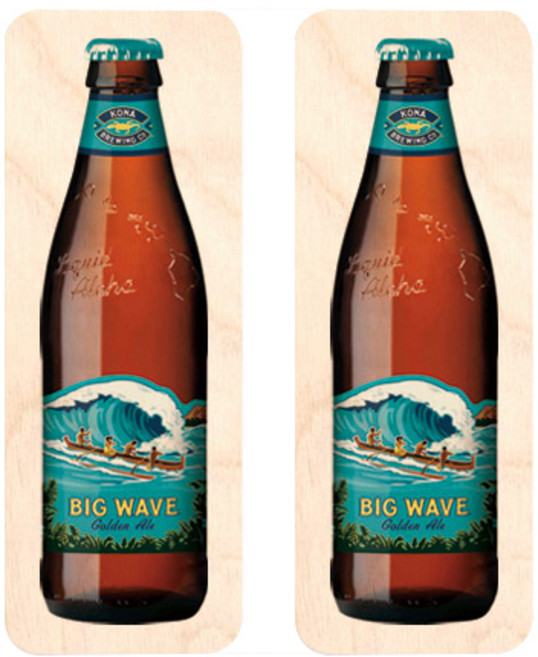 모두의팩토리 세계맥주 미니버틀 냉장고우드자석 2p, 27빅웨이브