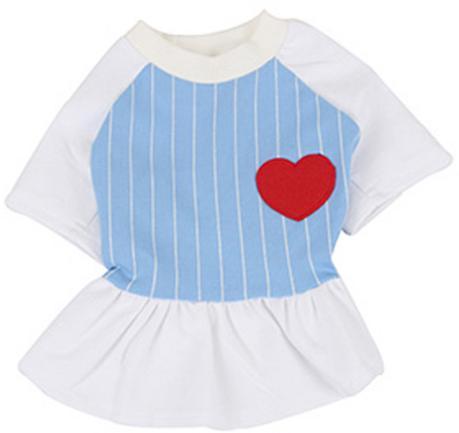 유아러피치 반려동물 파스텔 원피스, Blue, 1개