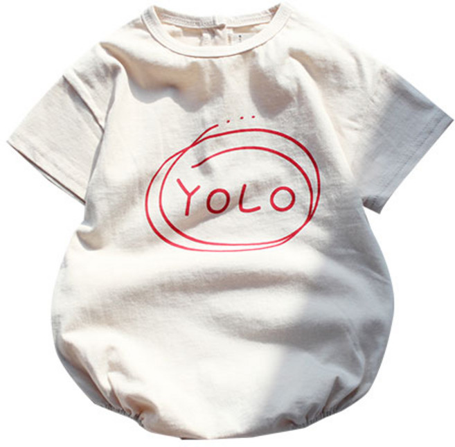 베베나인 신생아용 YOLO 바디슈트