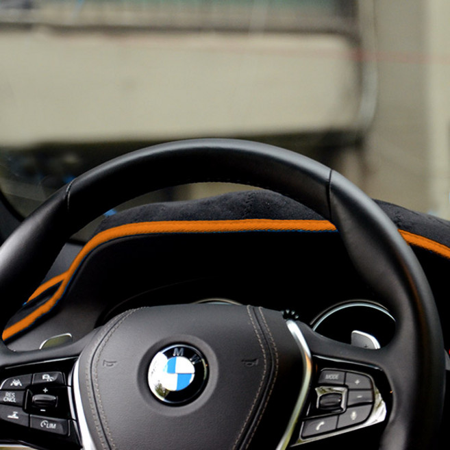 블랙라벨 샤무드 논슬립 대쉬보드커버 블랙 + 오렌지, 기아, 로체