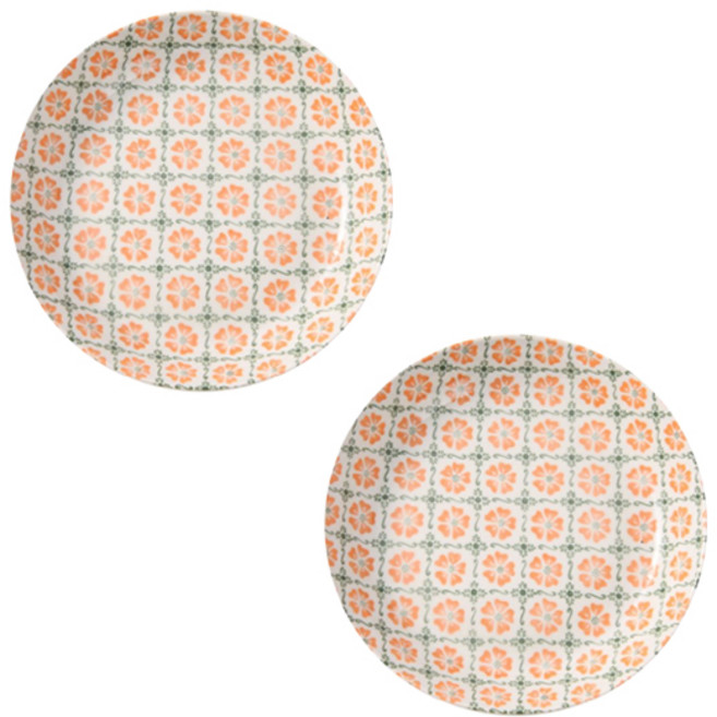 디어리빙 북유럽포터리B 파스타볼 22cm, 오렌지, 2개