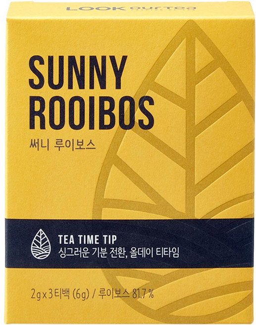 룩아워티 써니 루이보스 블렌딩 티백, 2g, 3개입, 1개