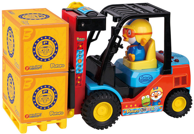 Pororo 淘氣小企鵝 強力堆高機玩具, 混合顏色
