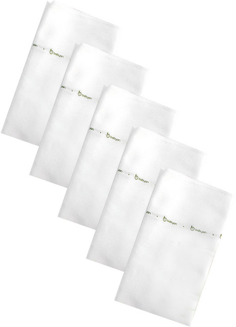 베이비앙 365 대나무 사각 천기저귀, 혼합 색상, 5개