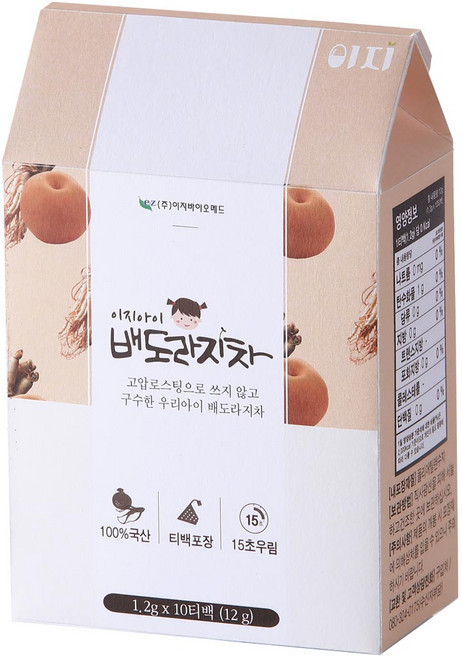 이지바이오메드 이지아이배도라지차, 배 + 도라지 혼합맛, 1개