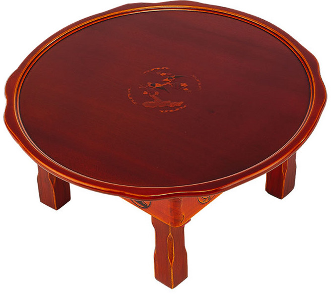 남원목기공예 남원 창공 원형상감 매화 다용도상 2.0, 체리