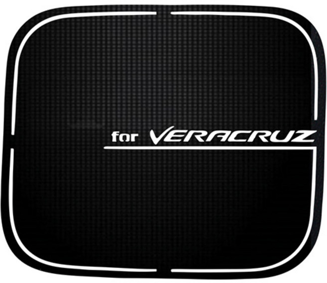 바겐 베라크루즈 주유구스티커, 카본블랙, 1개