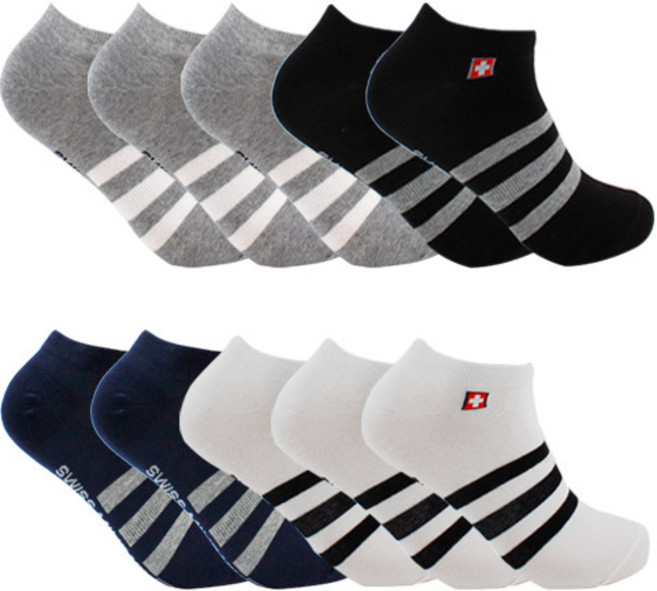 스위스밀리터리 남성용 스니커즈 양말 SM-15 10족