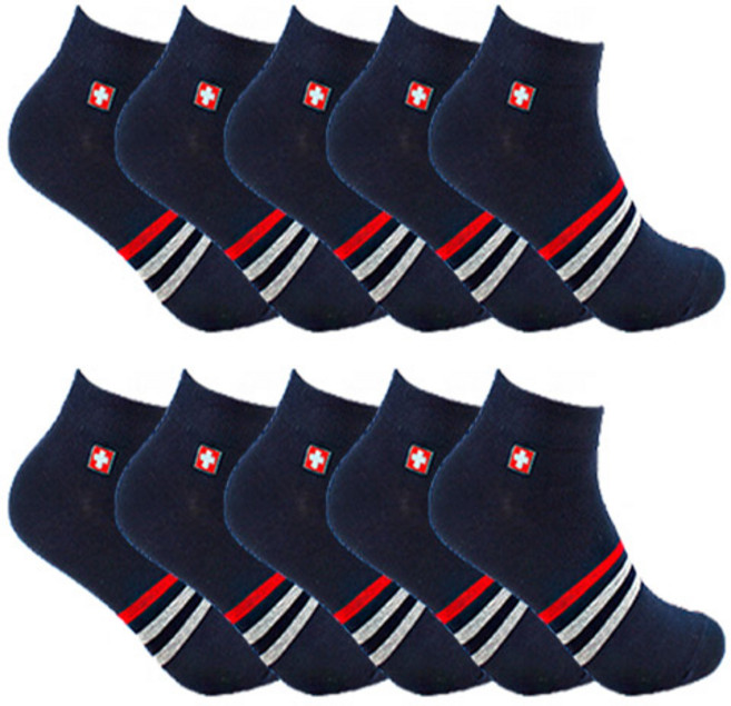 스위스밀리터리 남성용 발목 양말 SM-03 10족