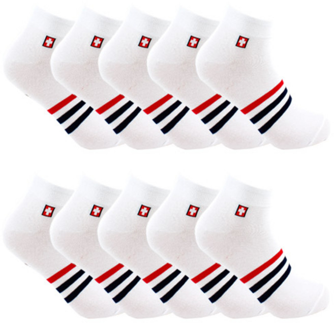 스위스밀리터리 여성용 SM-03 발목 양말 10족