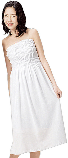 라인 타올 마사지 가운, 화이트(ST225), 1개