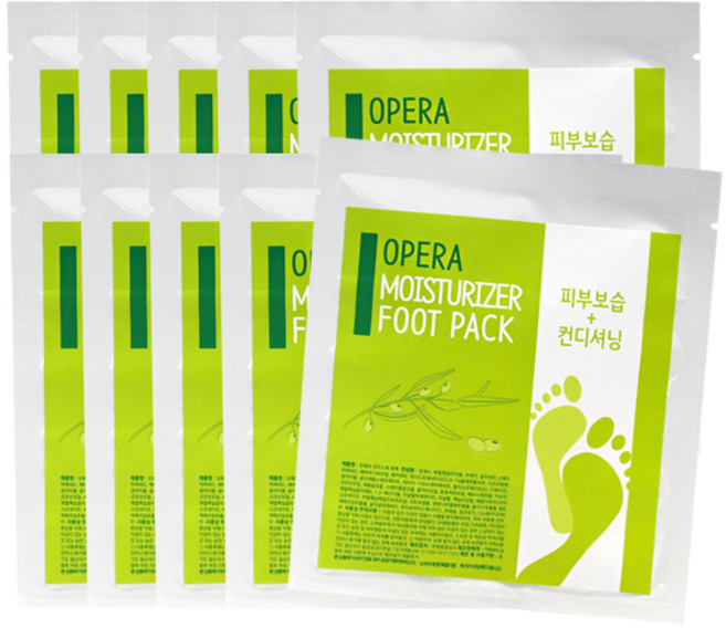 오페라 모이스쳐 풋팩, 1개입, 10개