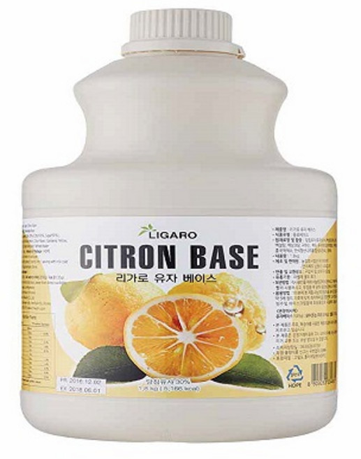 리가로 유자 베이스, 1.8kg, 1개