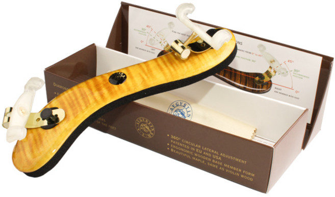 비바라뮤지카 Augustin Diamond 바이올린 어깨받침 3/4-4/4, 메이플 라이트 + 골드 + 백족, 1개