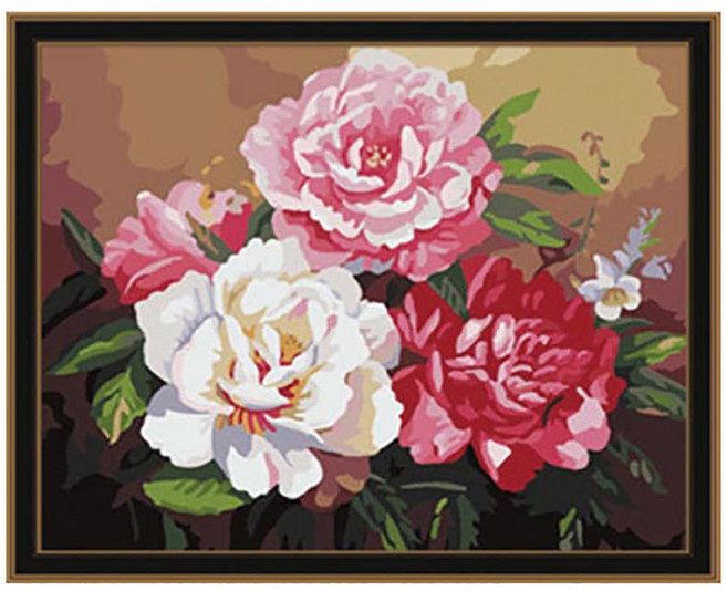 아이러브페인팅 DIY 명화그리기 40 x 50 cm, 모란꽃, 1개