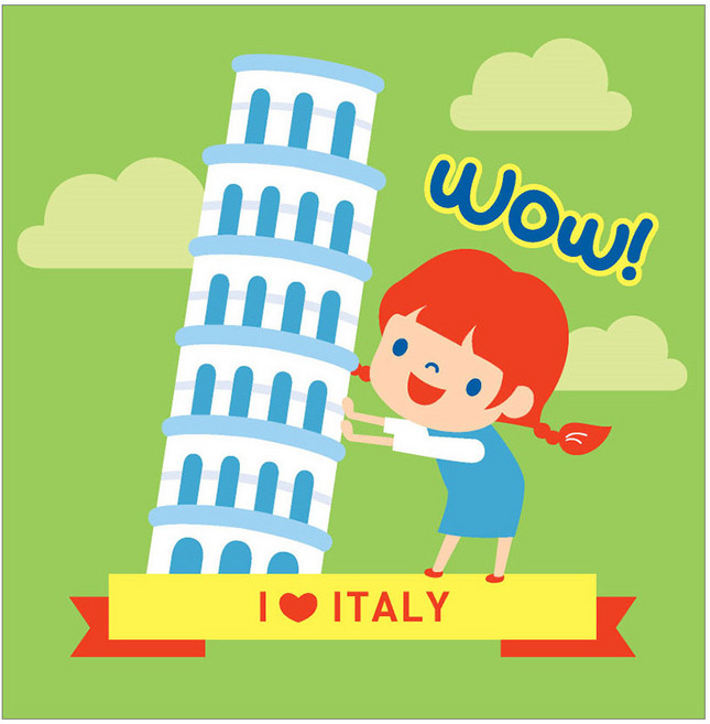 아이러브페인팅 랜드마크 DIY 명화그리기 20 x 20 cm, 이탈리아, 1개