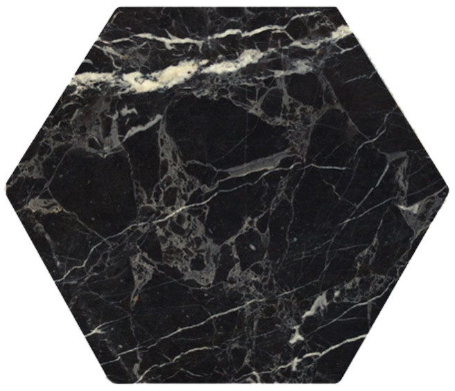 모두의팩토리 자작나무 육각 대리석 디자인 플레이트 냄비 받침 190 x 165 x 6.5 mm, 1TYPE, 1개