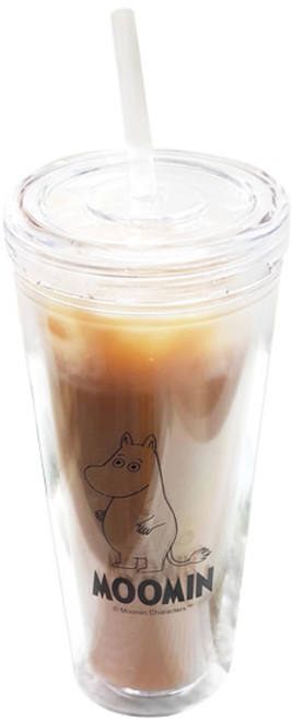 무민 슬림 아이스 텀블러 플랫, 혼합색상, 500ml, 1개