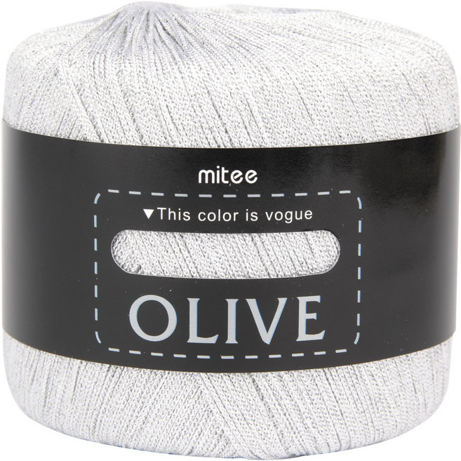올리브 뜨개실, 01은회색, 1개