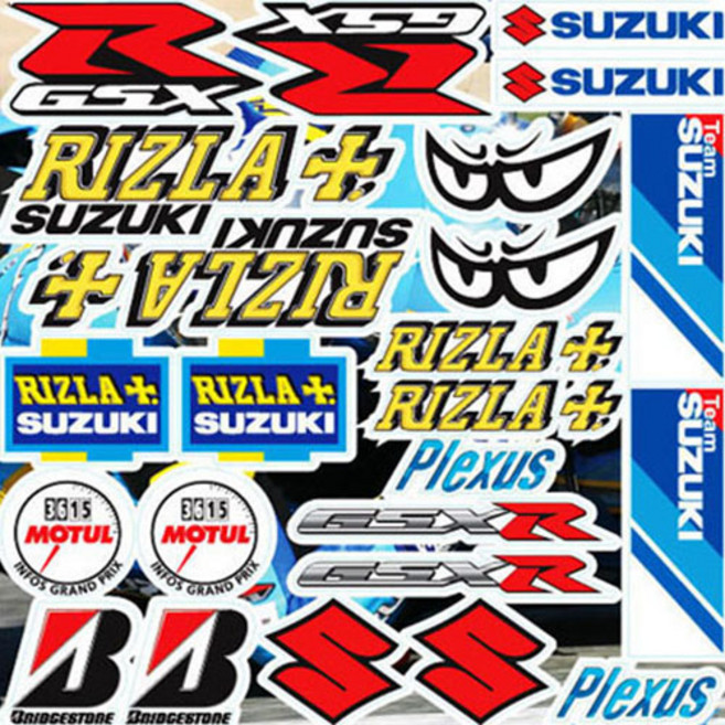 모토스티커 오토바이 스티커, 레이싱7, 1개