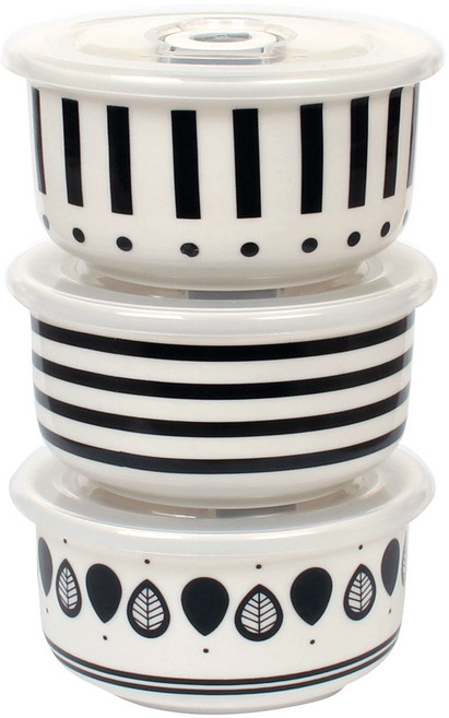 모던라인 밀폐찬통, 1세트, 찬통 중(3p) + 뚜껑(3p)