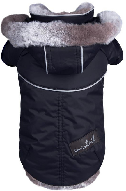 코코테일 히말라야 초경량 방한용 강아지 패딩, 블랙, 1개