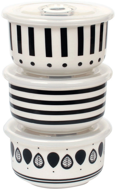 모던라인 밀폐찬통 3조 세트 소, 1세트, 찬통 소 3p + 뚜껑 3p