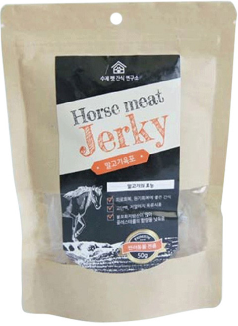 수제펫연구소 말고기육포 50g, 말고기, 1개
