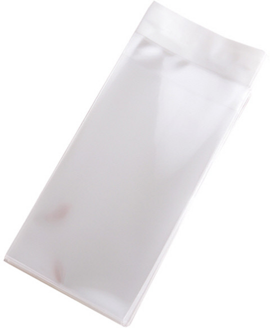 접착식 OPP 무지 쿠키봉투 10 x 25 cm, 200개입, 1개