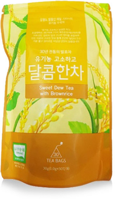 감로700 유기농 고소하고 달콤한차 티백, 1g, 30개입, 1개