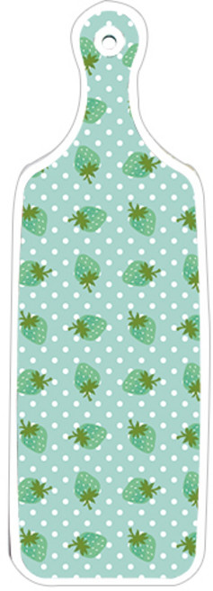 로엠디자인 양면 서빙도마 숲패턴1, 옥색딸기, 1개