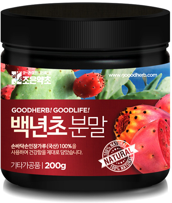 조은약초 프리미엄 백년초 가루, 1개, 200g