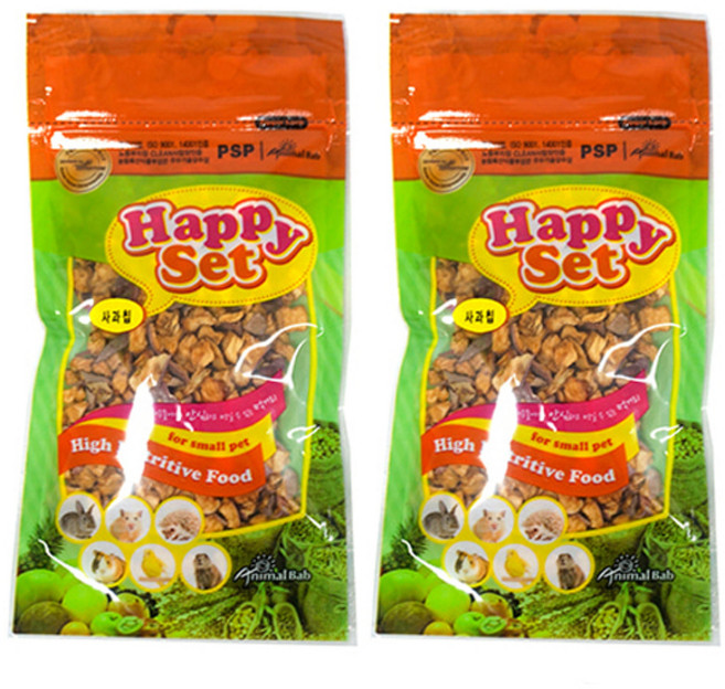 애니멀밥 해피세트 사과칩 소동물 간식, 30g, 2개