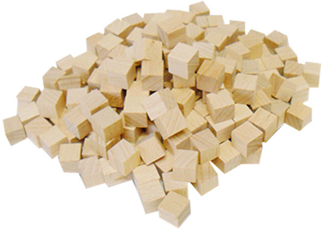 큰솔가베 1cm 쌓기나무 200p, 원목, 1개