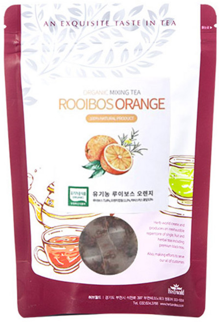 티트라움 유기농 루이보스 오렌지차 티백, 1g, 20개입, 1개