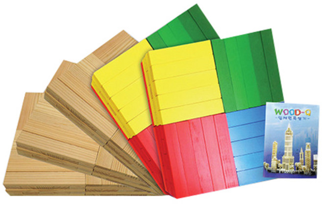 가베가족 카프라 원목 300p + 칼라 200p + 예제집, 혼합 색상, 1개