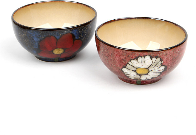 로얄에식스 소담 대접 2p 세트, 레드, 코발트, 1세트