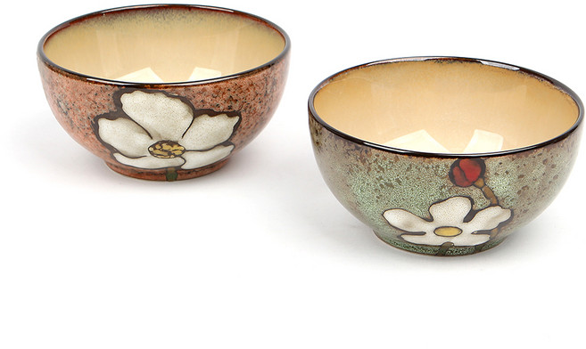 로얄에식스 소담 대접 2p 세트, 핑크, 그린, 1세트