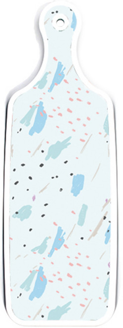 로엠디자인 양면 서빙도마 김치주황, 자국옥색, 1개