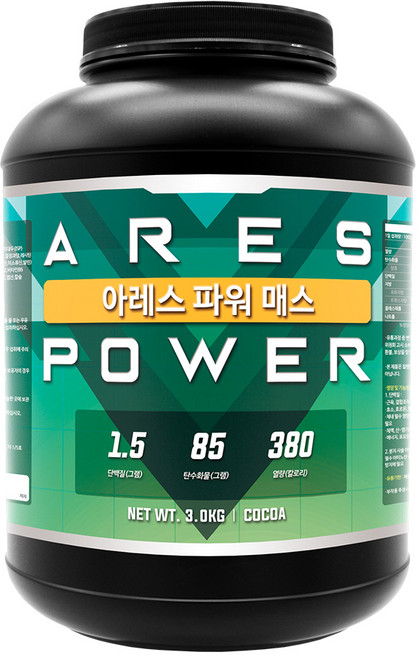 프로틴샵 아레스 파워 매스 보충제, 3kg, 1개