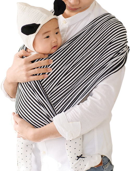 루 아기띠 스트라이프 S, 블랙