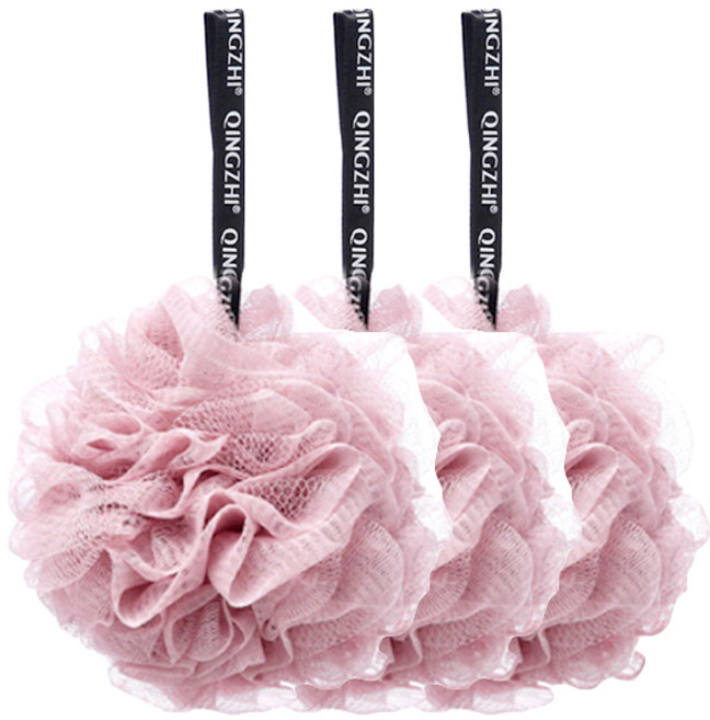 블럭마트 샤워타월, 핑크, 1개입, 3개