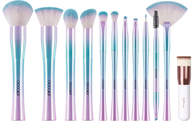 두칼라 그랑블루 플랫탑 메이크업 12p 세트, 혼합 색상, 1개