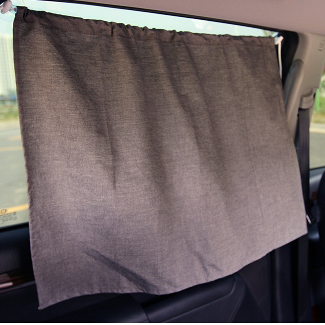 우리앤데코 로그 차량용 햇빛가리개 큐방, 그레이, 1개