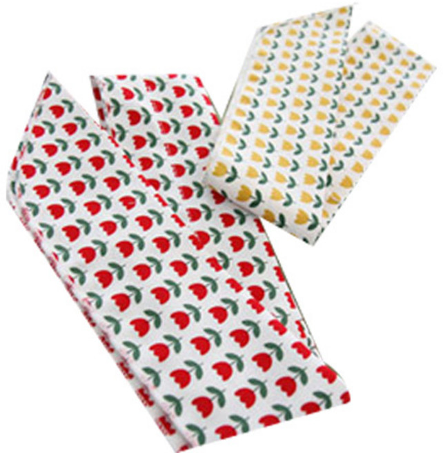 미미키드 성인용 튤립 쿨스카프 2p 세트, 레드, 옐로우