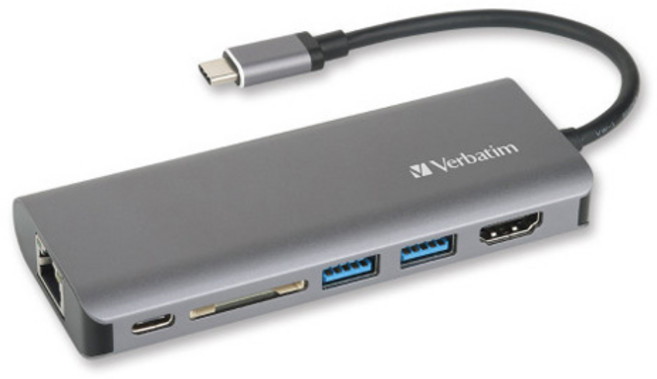 버바팀 Type C 허브 with 이더넷 HDMI 포트, 선택5)Type-c 충전허브 이더넷 스페이스그레이(65628), 1개
