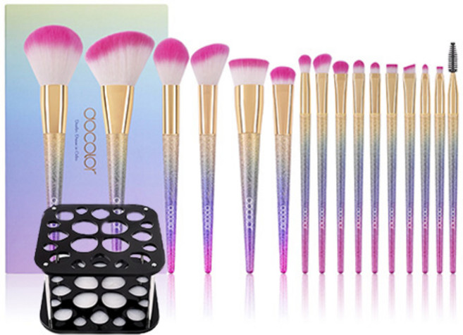 두칼라 판타지 16종 브러쉬 앤 프로폐셔널 드라이 앤 홀더, 혼합 색상, 1개