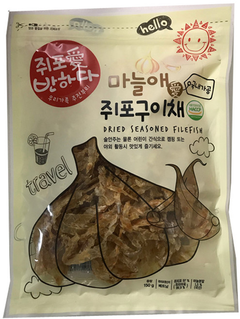 오천산업 마늘애 쥐포구이채, 150g, 1개