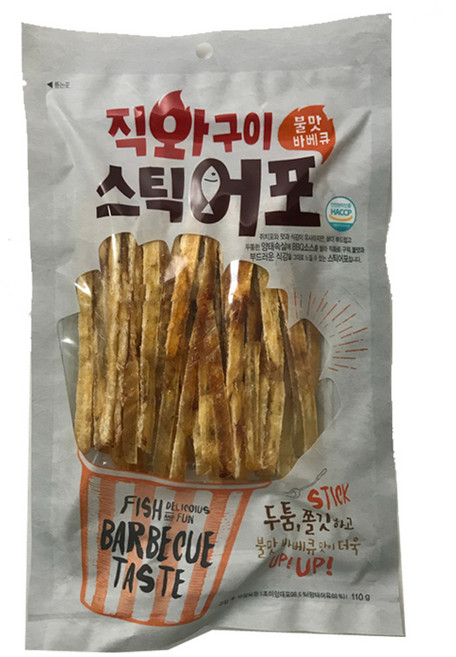 오천산업 직화구이 스틱어포 불맛바베큐, 110g, 1개